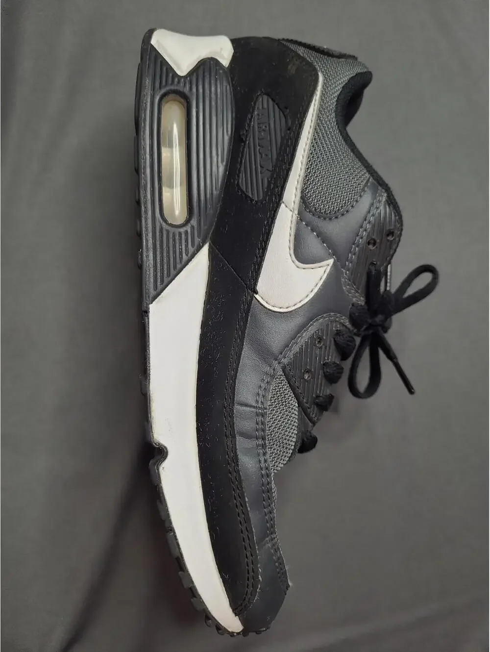 Nike Air Max 90 Shoes Mens 10 Black Running Sneakers Gym CN8490-002 Athletic